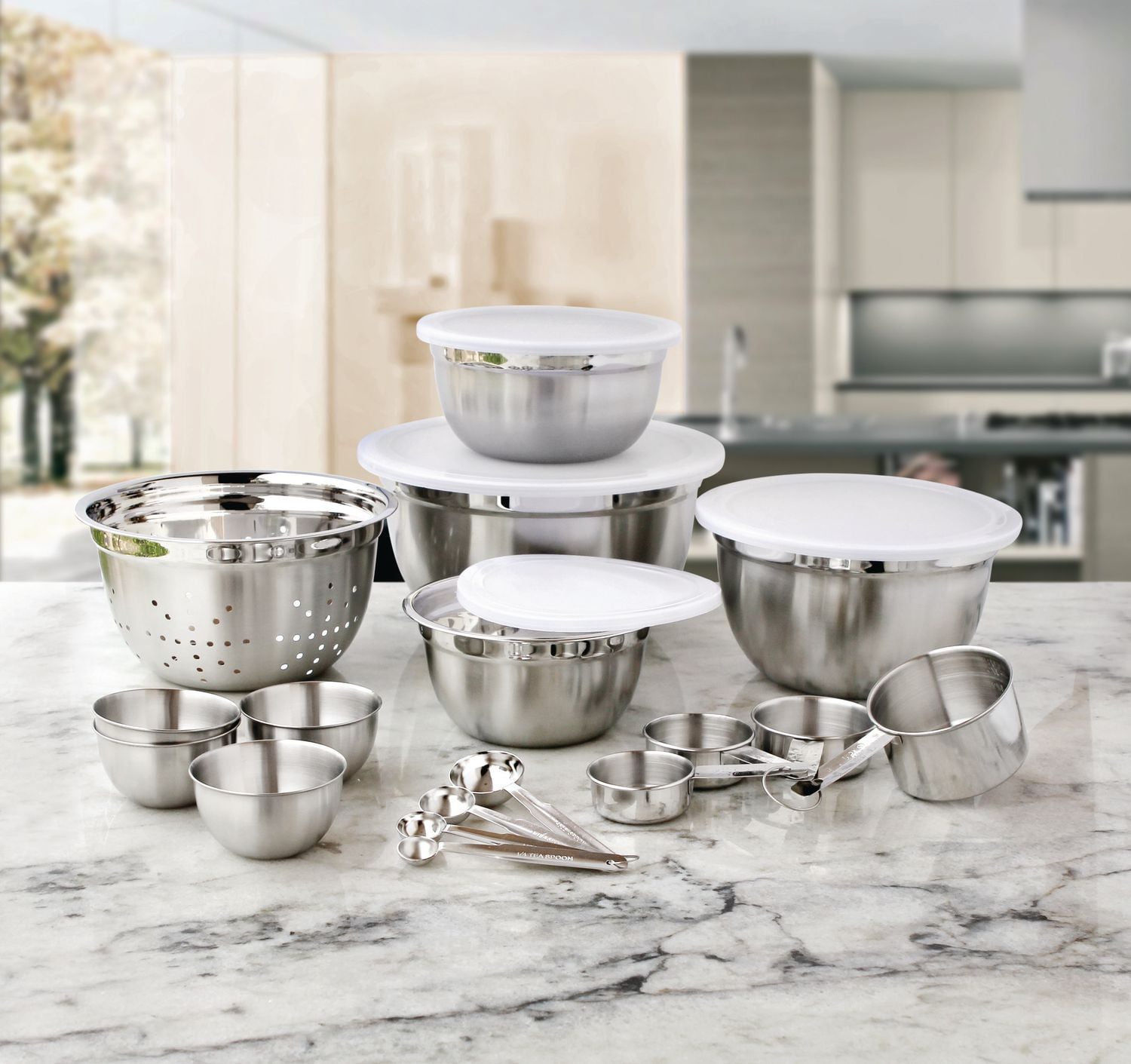 hometrends Stainless Steel Mix Measure Kitchen  Set  